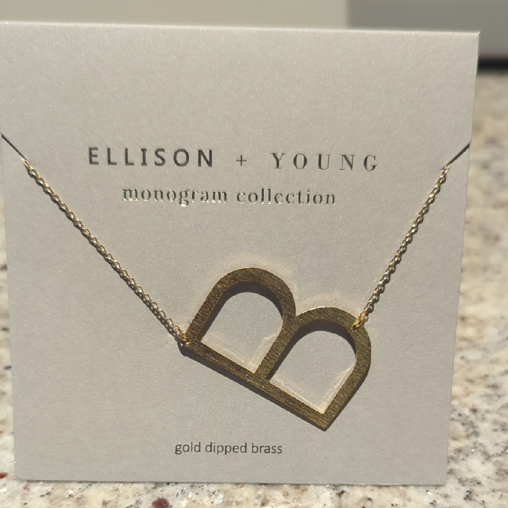 Gold Monogram Necklace